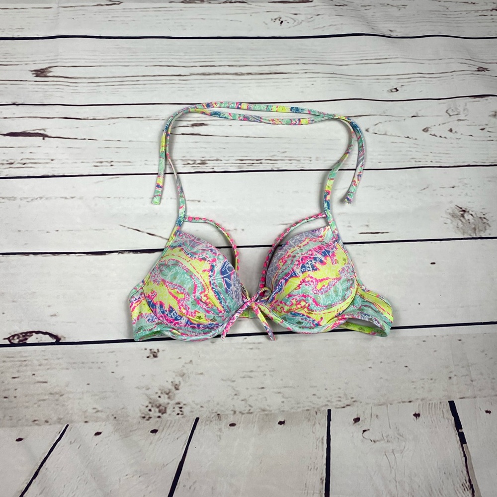 34A VS Multicolor‎ Stud Bikini Top